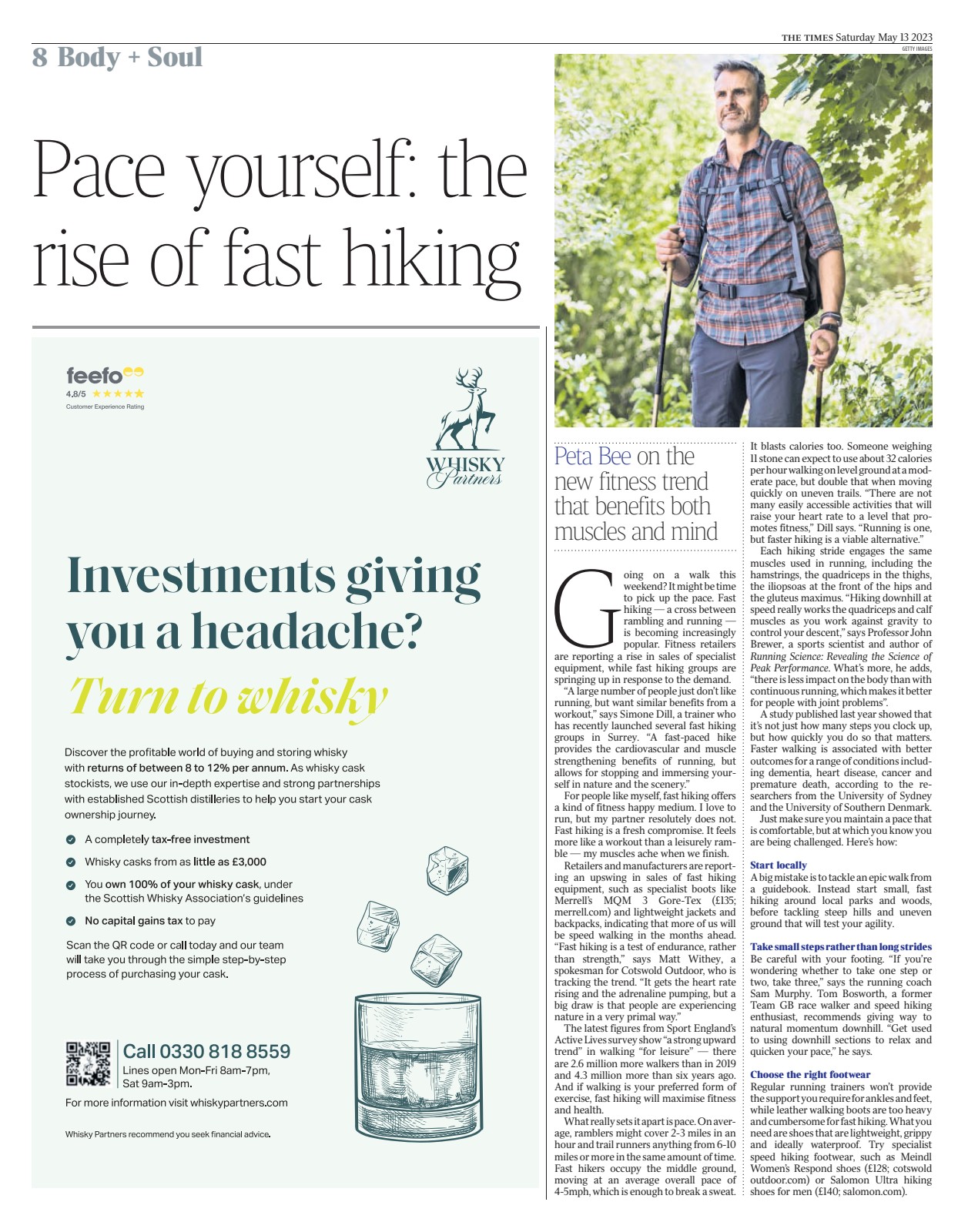 Times third-page placement for Whisky Partners